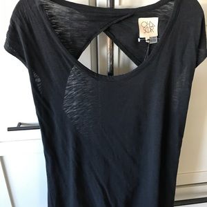 Black cotton tee shirt